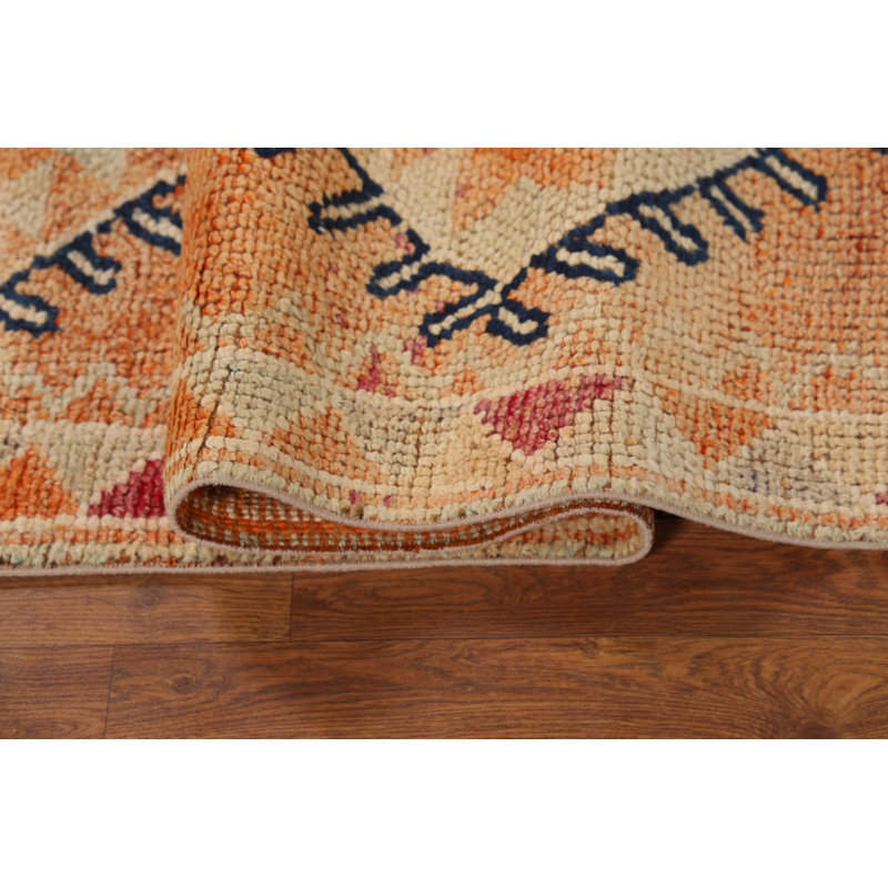 Hand Knotted Wool Geometric Indoor Rug