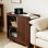 Table d'appoint 27 po avec rangement, table mobile multifonctionnelle pour la cuisine de bureau à domicile