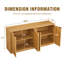 Buffet ondulé moderne à contour arrondi avec fonction de rangement pour cuisine / chambre à coucher / salon-45632753