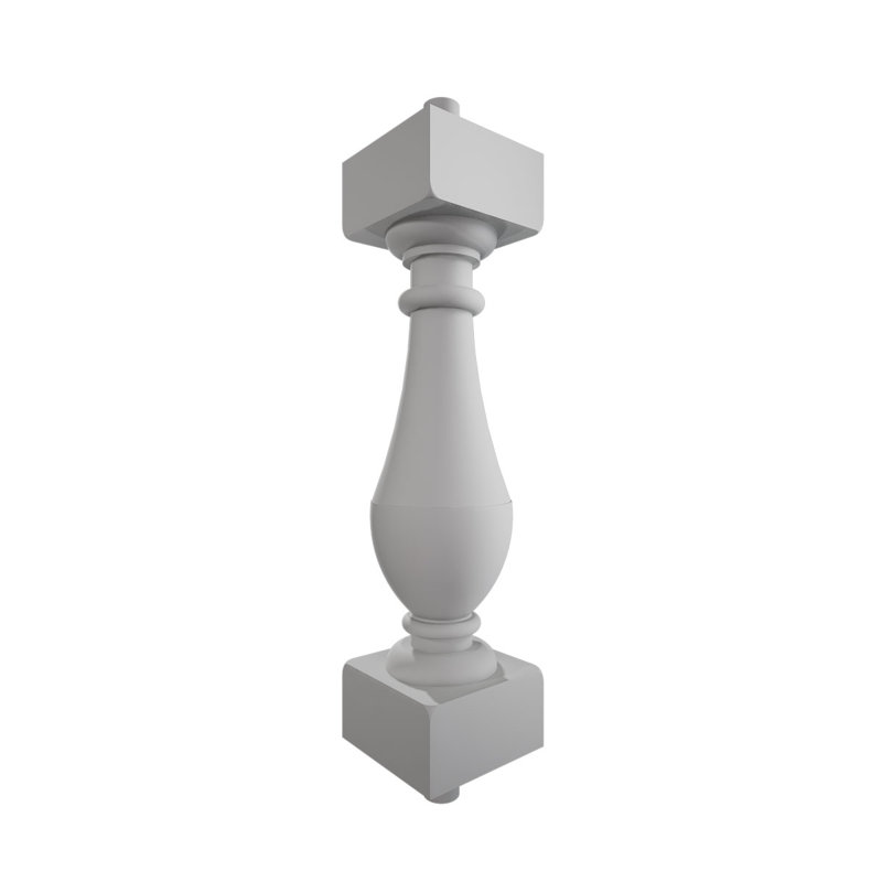 Balustres Parkland Fiberthane série 700: l 5 po x H 20 po, polyuréthane renforcé de fibre de verre (espacement central de 6 3/16 po pour passer le code de sphère de 4 po), apprêté en usine