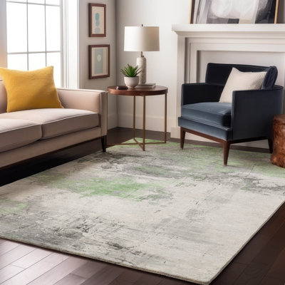 Tapis abstrait lavable à la machine de qualité supérieure AMF1685 Mehara