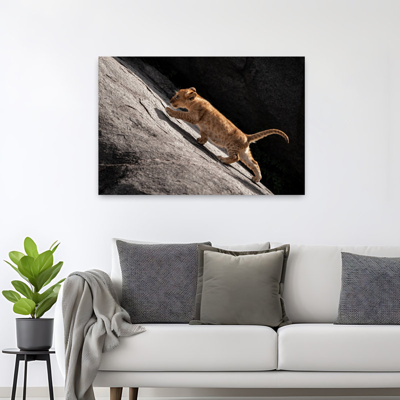 Uphill Abstract Contemporary Wall Art, 32" H x 48" W
