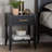 Wooley Mid-Century Fluted Wood 1-Drawer Nightstand-1286910490