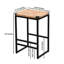 De 2 jacinthes d'eau - et tendance, polyvalent l 15,72 po x l 13,14 po x H 25 po, 19 lb, tabourets de bar sans dossier à finition naturelle, facile à installer, hauteur de 25 po, poids de 20 lb