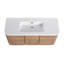 Meuble-lavabo mural avec lavabo en résine blanche-661509091
