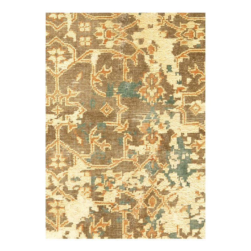 Abstract Area Rug in Green