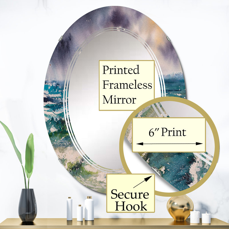 Oval Mirror, 36" x 24"