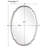 Avik Metal Oval Wall Mirror-548372151