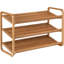 Étagère à chaussures en bambou à 3 niveaux - Range-chaussures en bois naturel pour vestibule, garde-robe et chambre à coucher