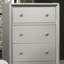 Luxurious Look Chest 1Pc Brushed Nickel On Knobs Handle 4-English Dovetail Drawers Centre Metal Glides