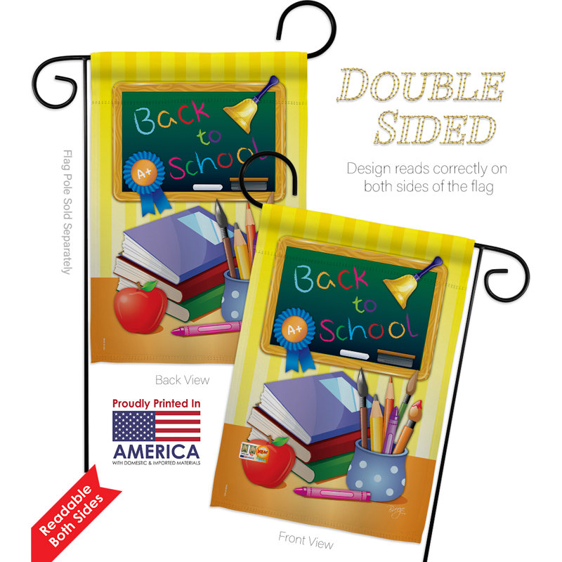 Double Sided 18.5'' H x 13'' W Polyester Flag Set