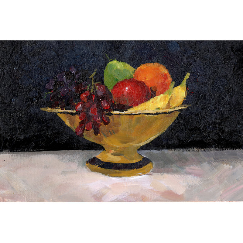 The Fruit Bowl I - Painting Print, 61cm H x 91cm W, Wrapped Canvas