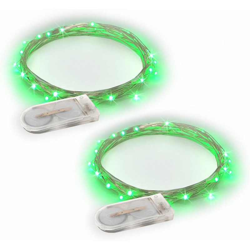 2 Sets 20 Leds  Color String Lights  Wire Indoor And Outdoor  Firefly Starry Fairy Lights Battery Powered For DIY, Christmas, Holidays, Party, Bedroom And Centerpieces