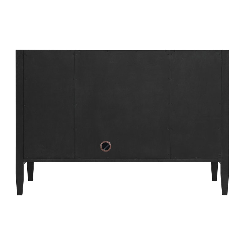Myrrin 48'' W Single Vanity, Carbon Oak, Phantome Eclos, 8" Widespread