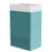 Gada 20" Striped Aquamarine Bathroom Vanity With Ceramic Sink, Freestanding Bathroom Cabinet For Modern Bathroom, KD-601606562-601606590