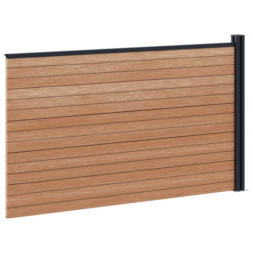 Vidaxl Fence Panel WPC Garden Barrier Edging Fencing Multi Colours Multi Sizes