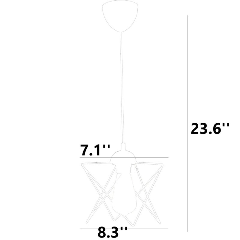 Zhoemi Geometric Chandelier