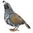 10.5 Inch Tall Standing Quail Metal Garden Statue with Multi Color Weather Resistant Finish for Indoor and Outdoor Home Decor