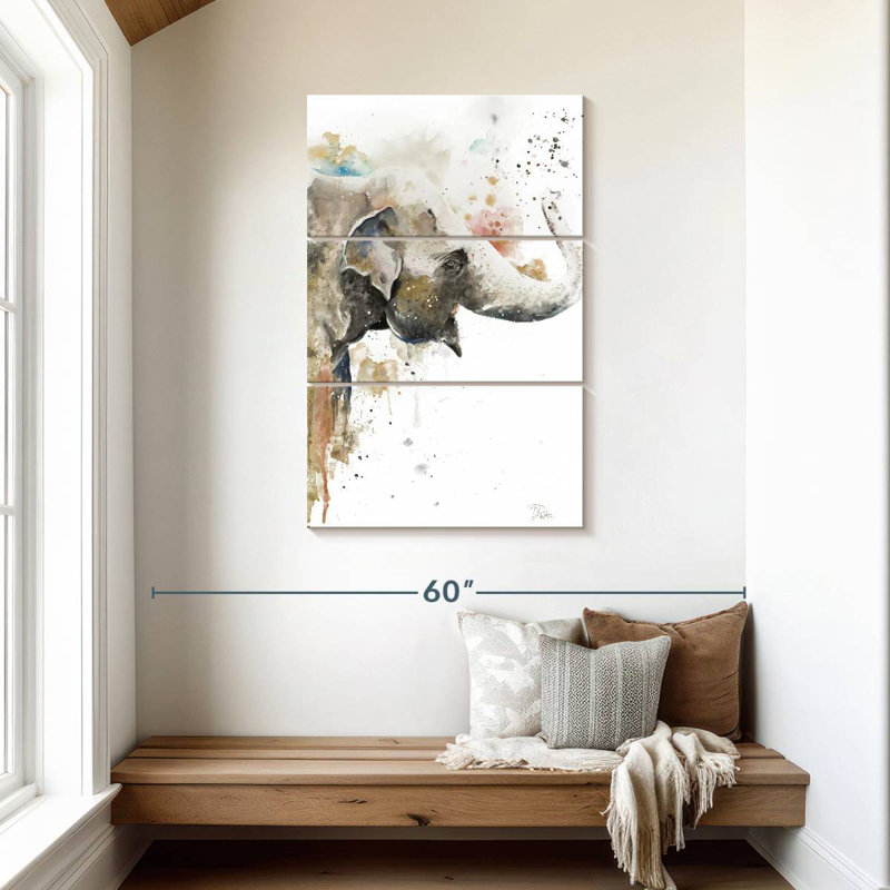 Brampt Water Elephant, 45" H x 28" W