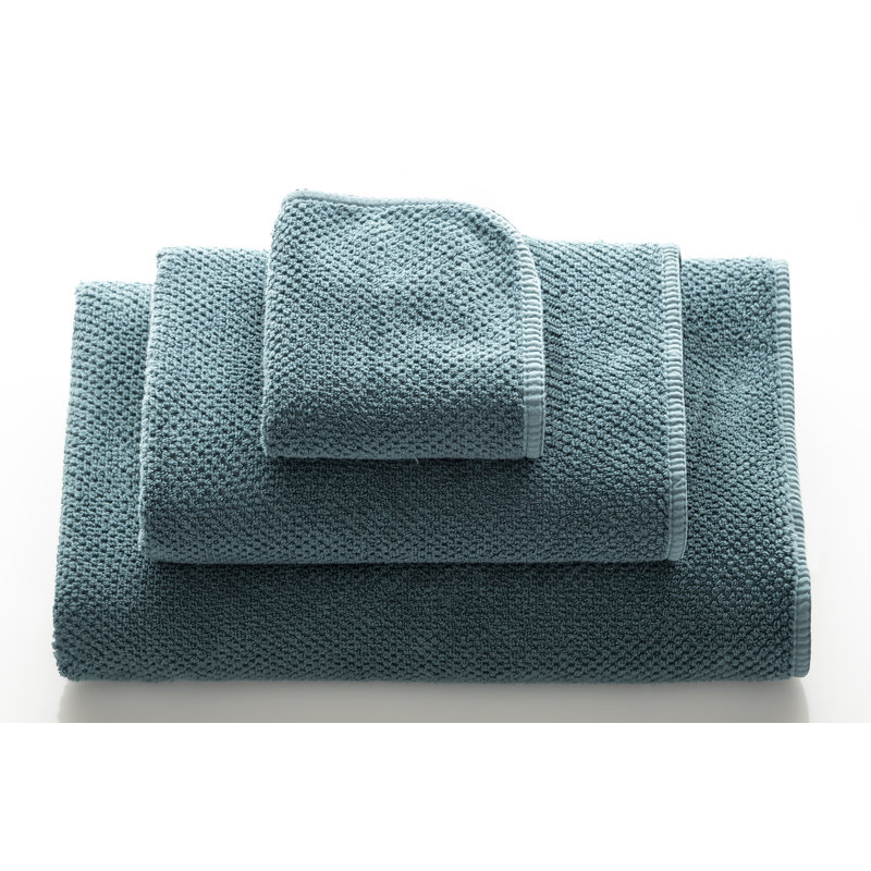 Bee Waffle Waffle Hand Towel, Deep Sea