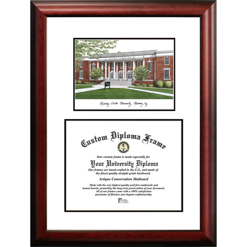 Cadre de diplôme de lithographie st. racers universitaires murray NCAA