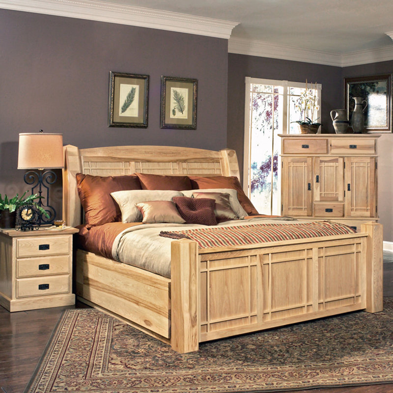 Arvilla Solid Wood Platform Storage Bed, Queen
