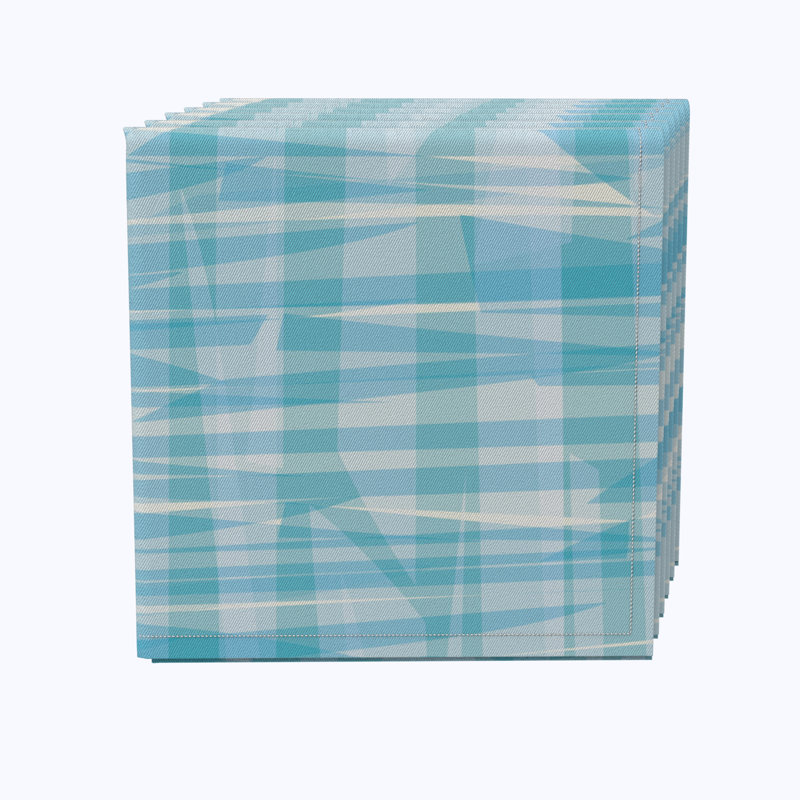 100% Cotton Abstract Square Napkin