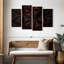 Avery abstrait noir et rouge-106051218