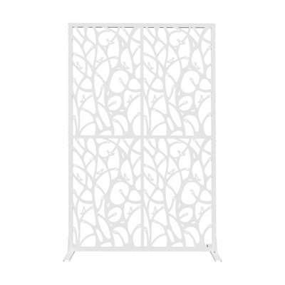 Cloison d'intimité en métal avec écran d'intimité autoportant en métal pour balcon et patio