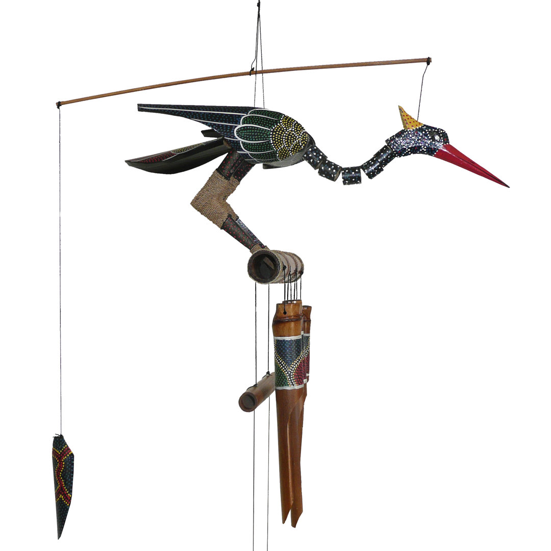 Bamboo Animals Wind Chime Bungalow Rose