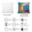 Rectangle,Colourful River Between The Trees During Twilight - Traditional Printed Throw Pillow