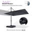304cm X 396cm Rectangular Cantilever Parasol-100771296