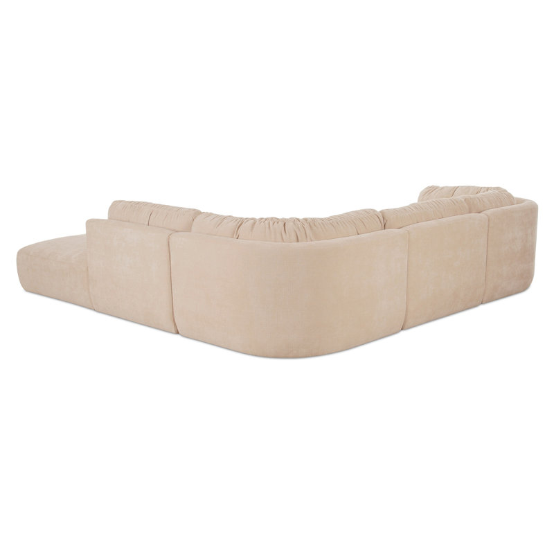 Matina Dream Modular Sectional Oatmeal, Beige Polyester