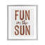 «Summer Sentiment Fun In Sun», reproduction imprimée sous verre encadrée-1875685613-1875685614