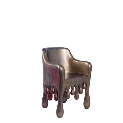 Melting Chair Dripping Statue