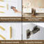 Meuble-lavabo mural 72 po, armoire de rangement murale flottante 72 po, 4 tiroirs, lavabo 36 po, poignées rouille, finition peinte imperméable, assemblage facile à assembler-1328061766