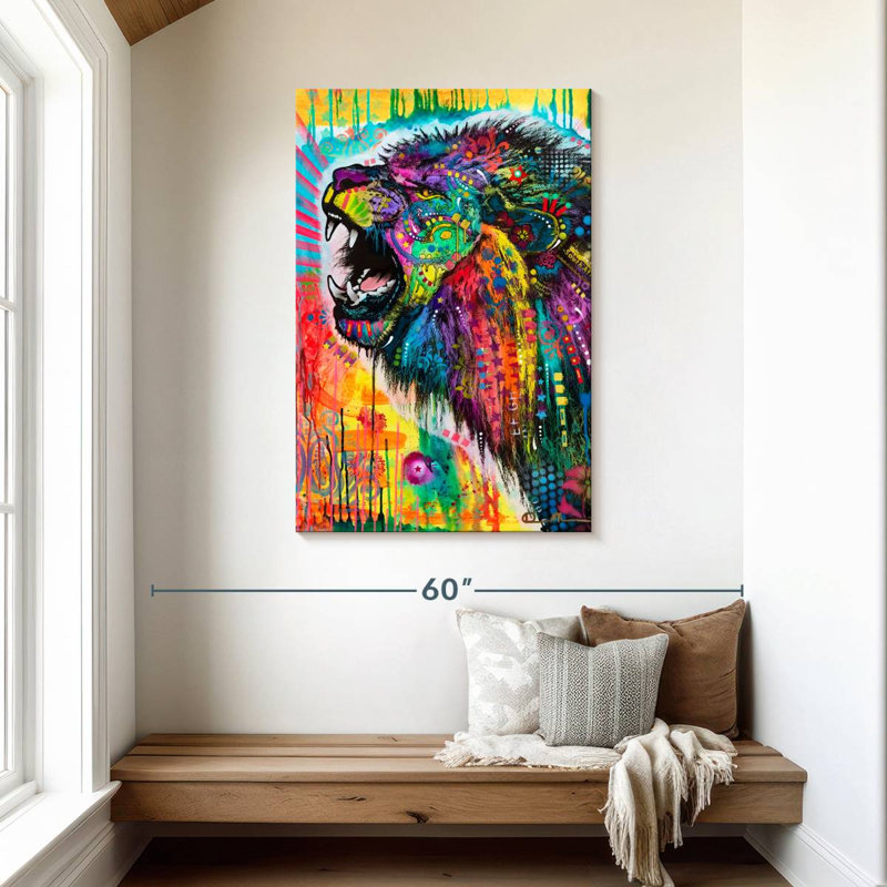 Brampt South African Lion, 45" H x 30" W