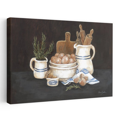 Farm Fresh Kitchen - Modern Farmhouse Rustic Kitchen Eggs In Bowl