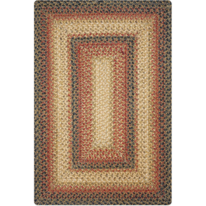 Dahlilah Braided Jute Reversible Brown/Black Rug, Rectangle 1'8" x 2'6"