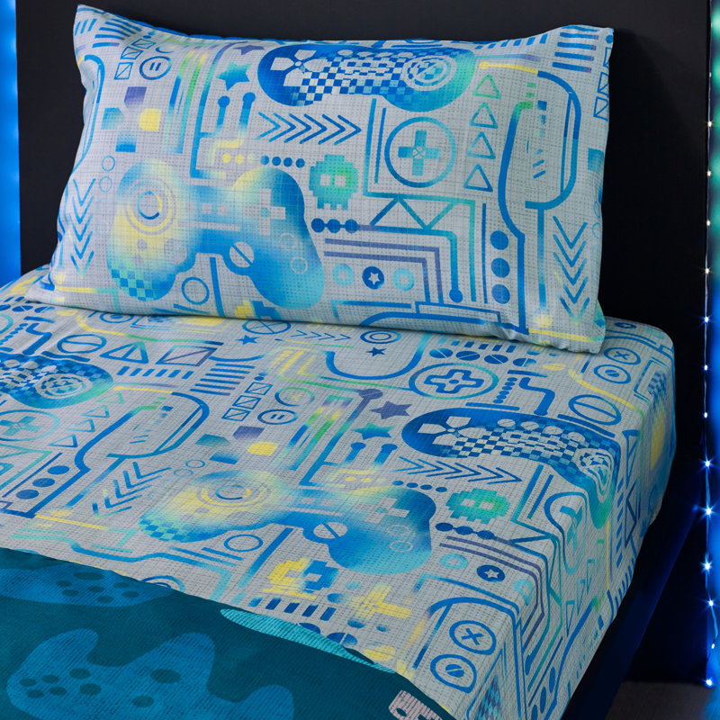 Gamer So Soft Fitted Sheet, Single (3')