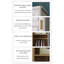 Garde-robe moderne et minimaliste en bois d'hévéa