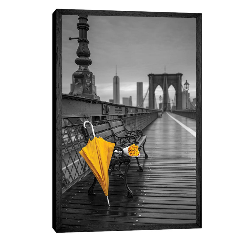 New York XV by Assaf Frank - Print on Canvas, 152.5 cm H x 101.5 cm W, Black Framed