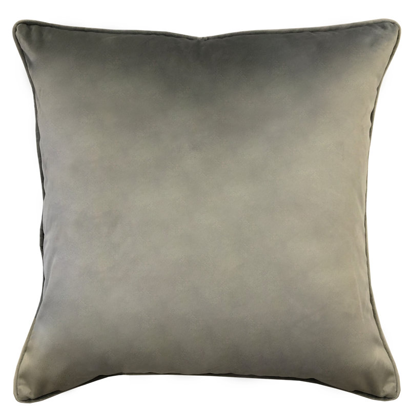 Joelle Square Pillow Cover & Insert, Silver