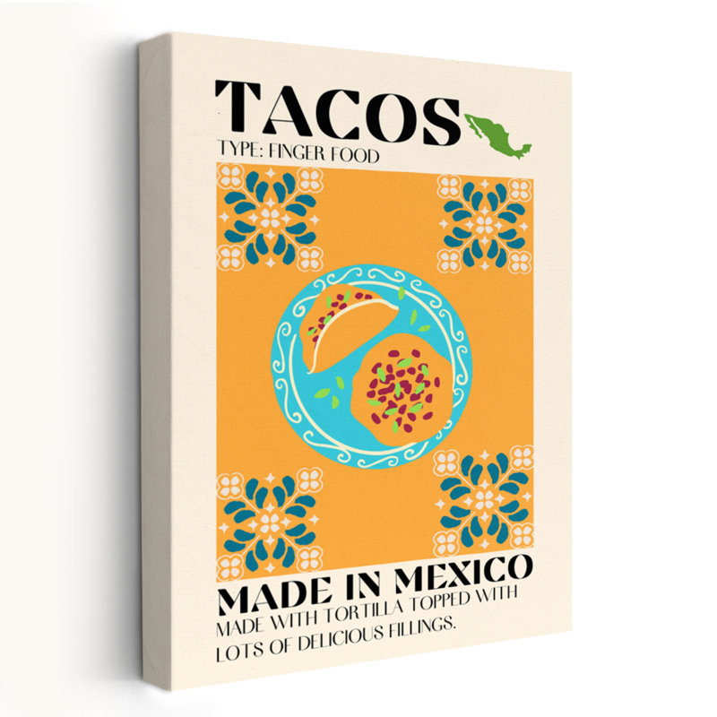 Tacos - Cuisine Design, Type Food, enseignes mexicaines, H 36 po x l 24 po