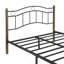 Lit double en métal avec tête et pied de lit ondulés-121063530-121063531