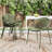 Patio Dining Chairs Stackable Chairs With Breathable Design Modern Simple Art Style (Set Of 2),Metal Legs+Plastic Backrest-1688017163