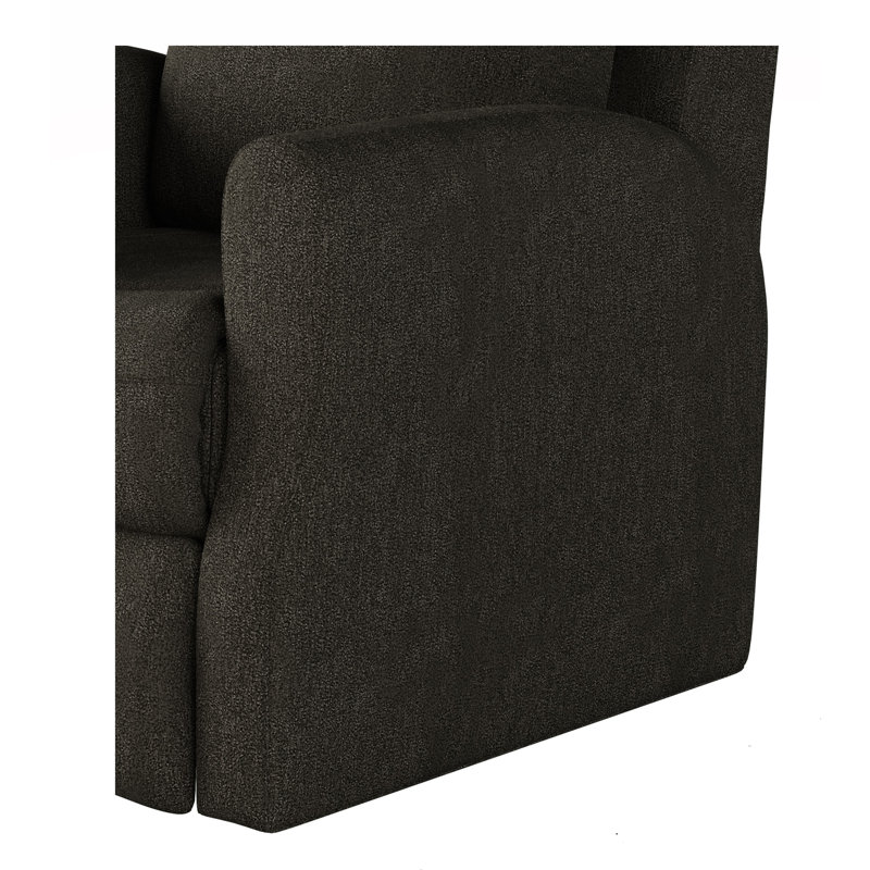Fame Swivel Rocker Recliner, Light Brown Polyester