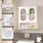 Armoire de salle de bain murale blanche-640432175