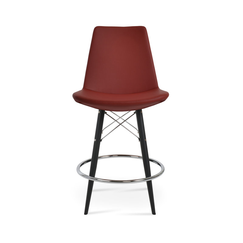 Tabouret de bar Eiffel, Tabouret de comptoir (siège d'une hauteur de 24 p, Noir, Sky Blue 