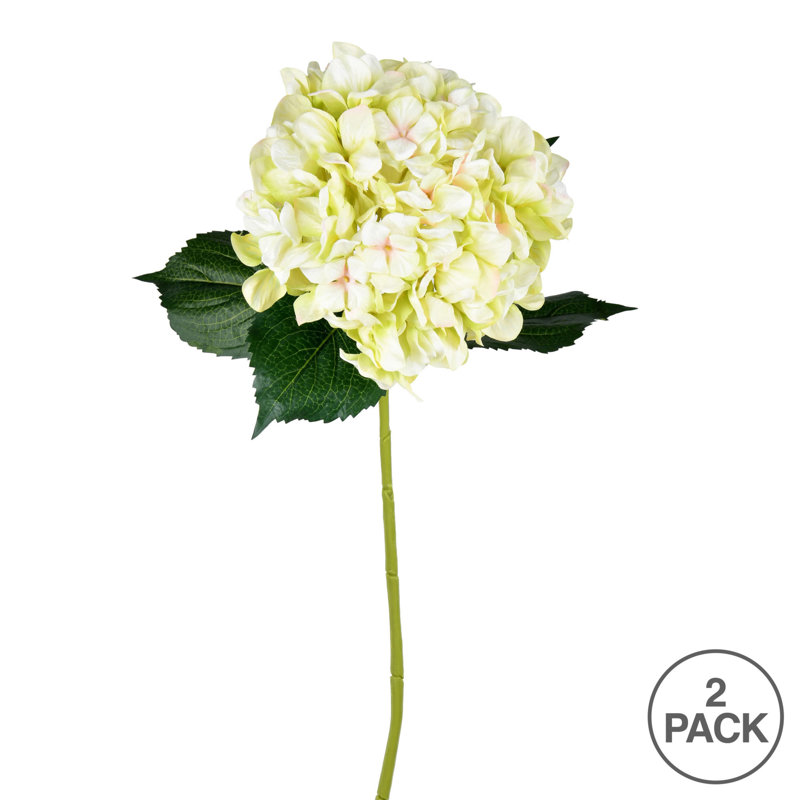Vaporisateur d'hortensia artificiel avec impression, Vert clair